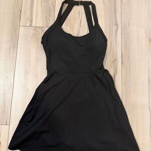 HALARA Black Backless Dress